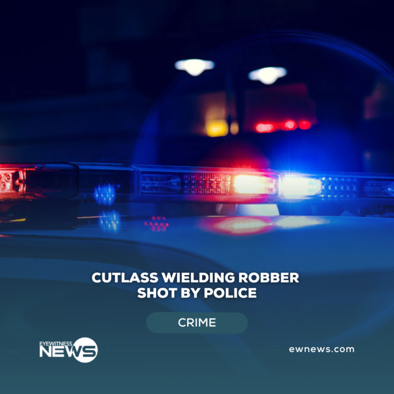 Cutlass wielding robber shot by police