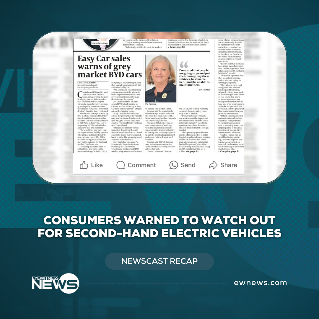 Consumers warned to watch out for second-hand electric vehicles