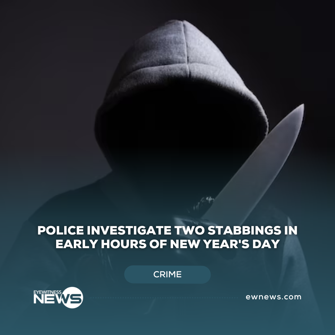 Police investigate two stabbings in early hours of New Year’s Day
