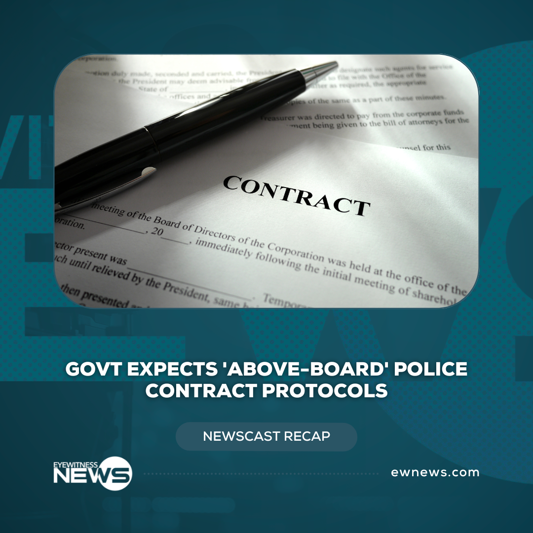 Govt expects ‘above-board’ police contract protocols