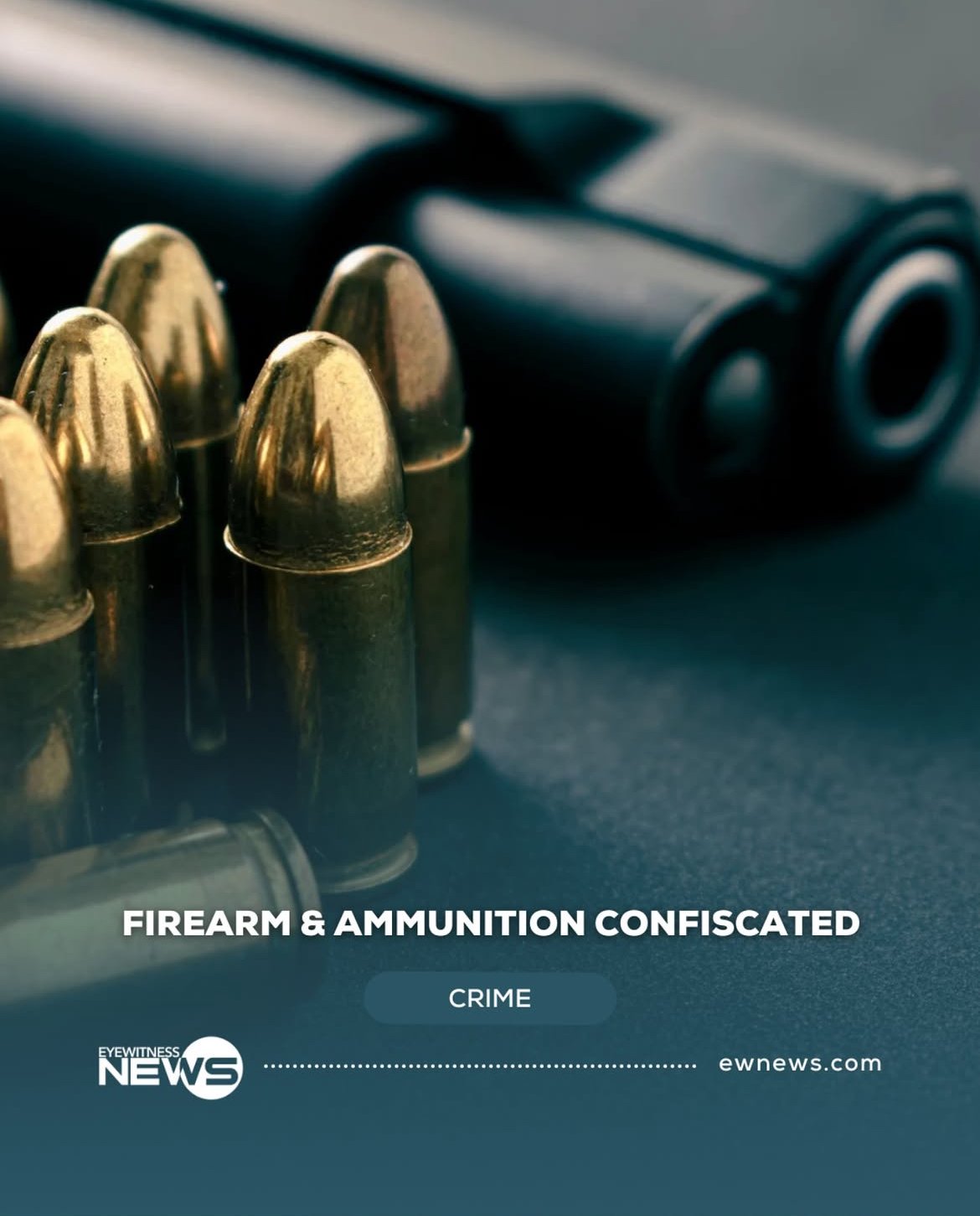 Police confiscate weapon and ammunition