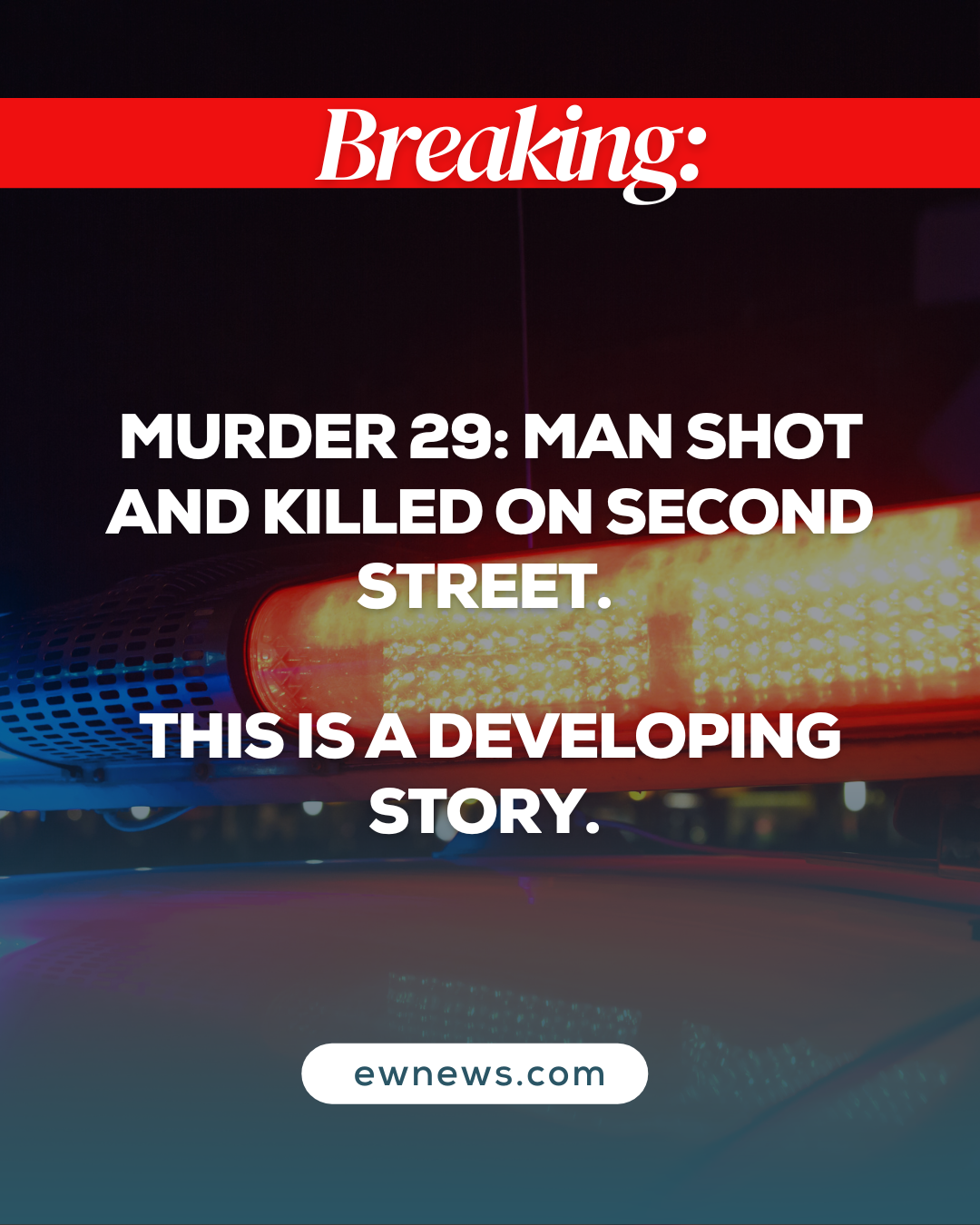 Murder 29: Man shot dead on Second Street
