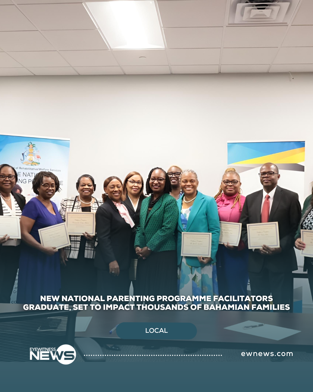 New National Parenting Programme facilitators graduate, set to impact thousands of Bahamian families
