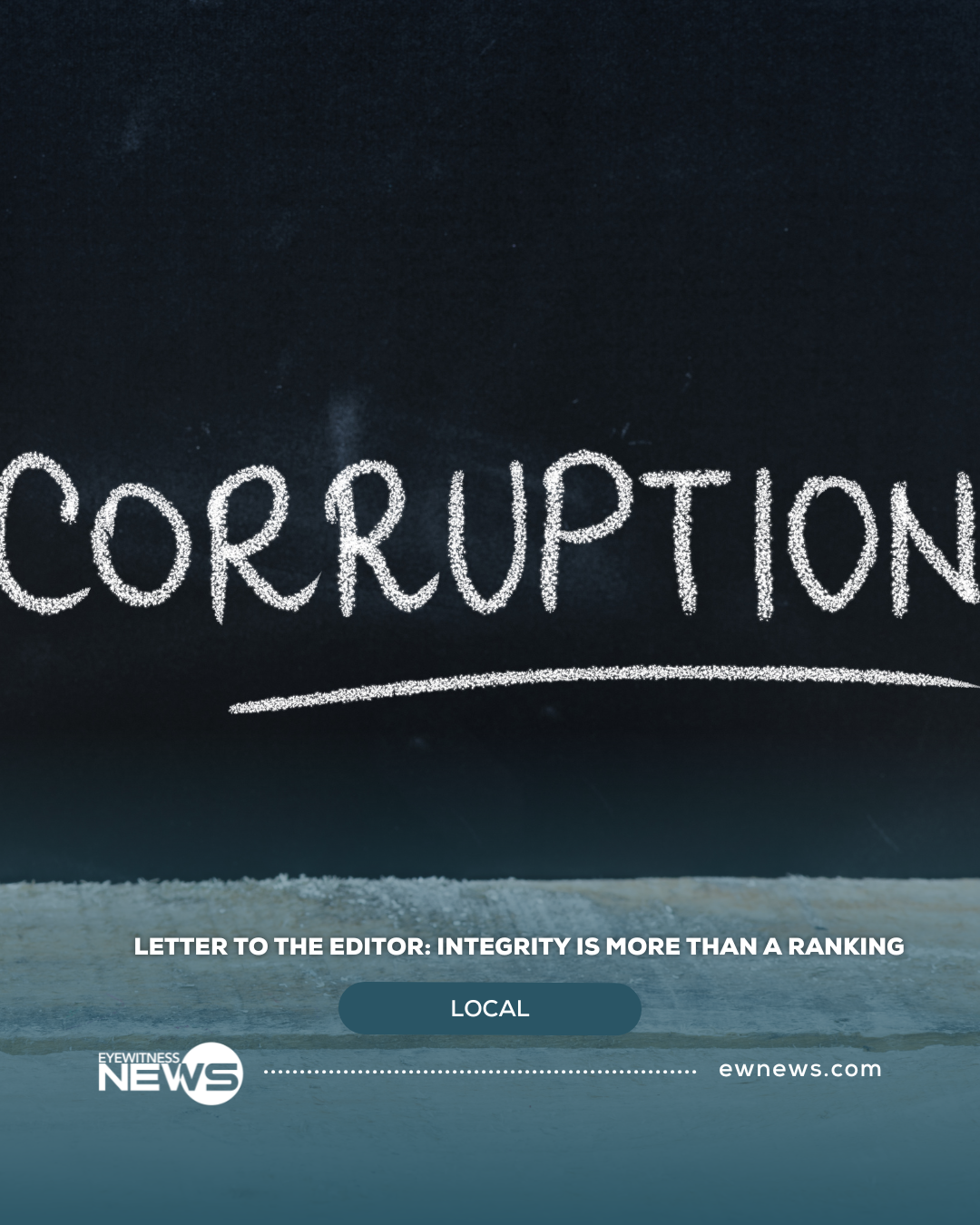 Letter to the Editor: Integrity Is More Than a Ranking