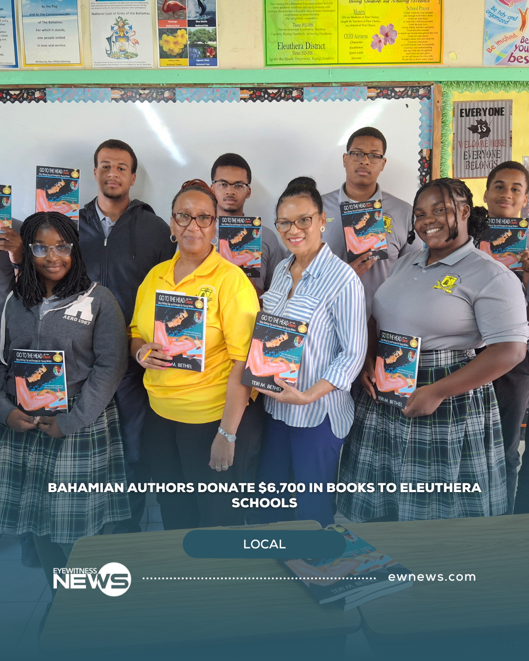 Bahamian Authors Deliver Over $6,700 Worth of Culturally Relevant Books to Local Schools in  Eleuthera