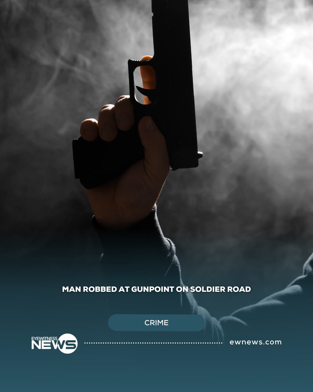 Man robbed at gunpoint on Soldier Road