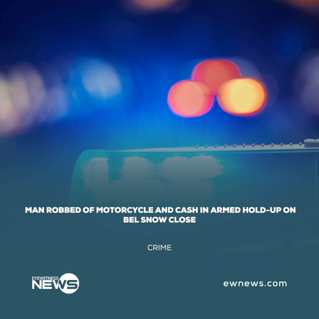Man robbed of motorcycle and cash in armed hold-up on Bel Snow Close