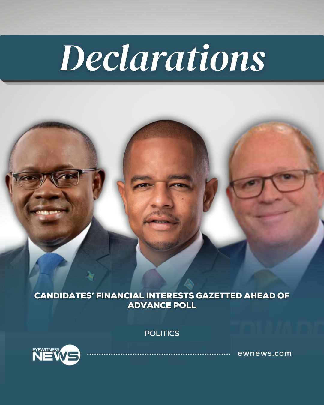 Candidates’ Financial Interests Gazetted Ahead of Advance Poll
