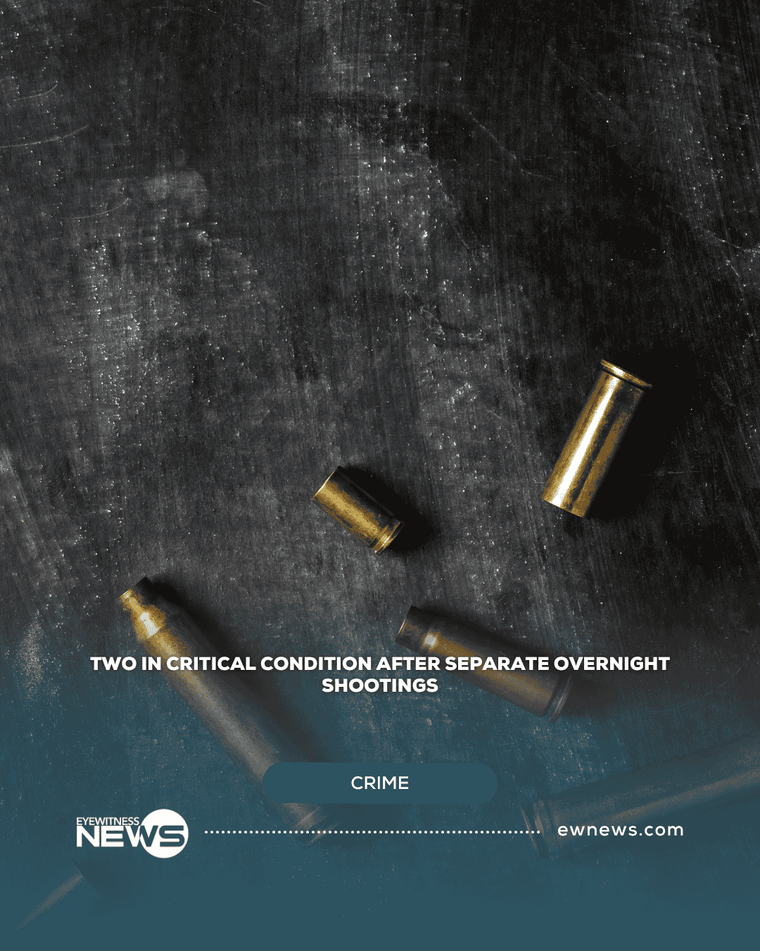 Two in critical condition after separate overnight shootings