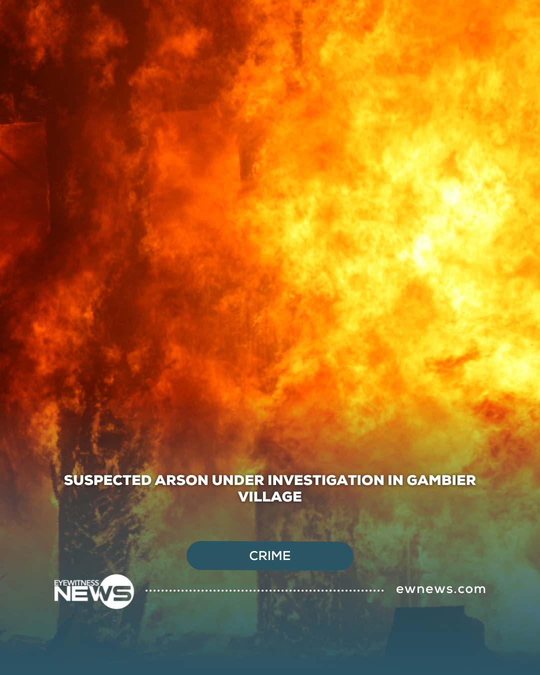 Suspected arson under investigation in Gambier Village