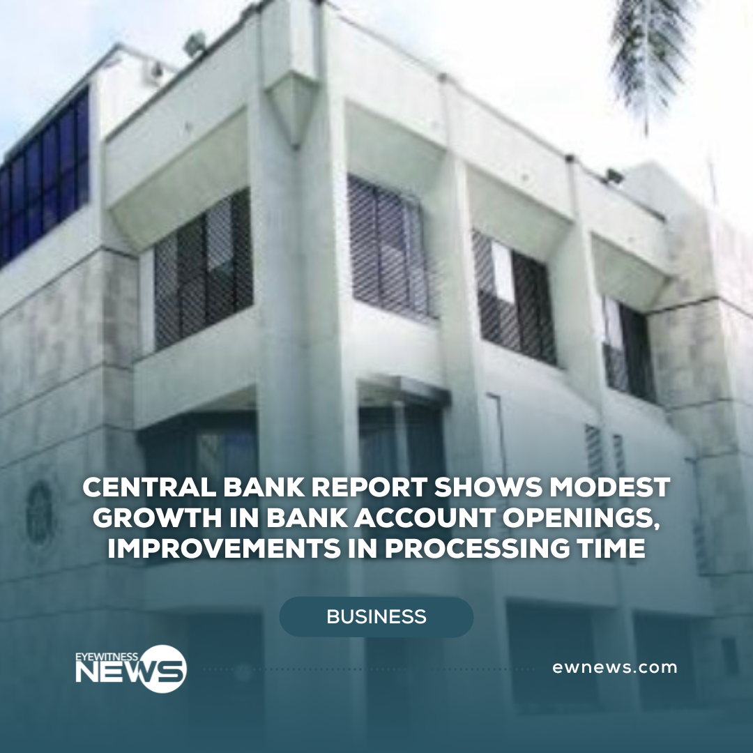 Central Bank report shows modest growth in bank account openings, improvements in processing time
