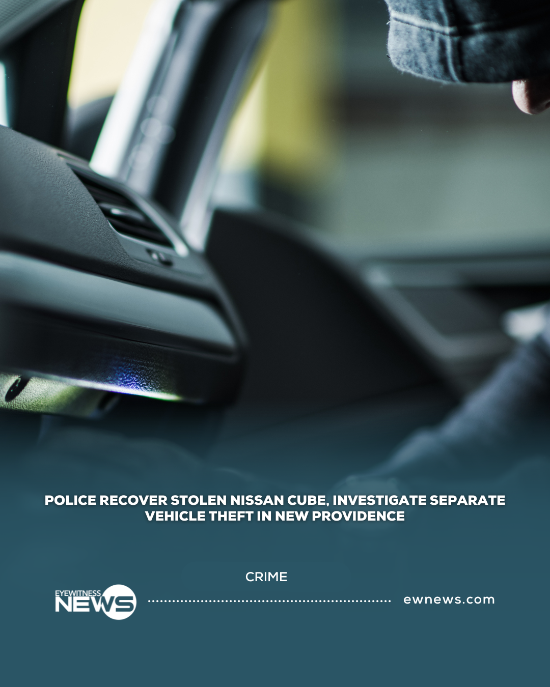 Police recover stolen Nissan Cube, investigate separate vehicle theft in New Providence