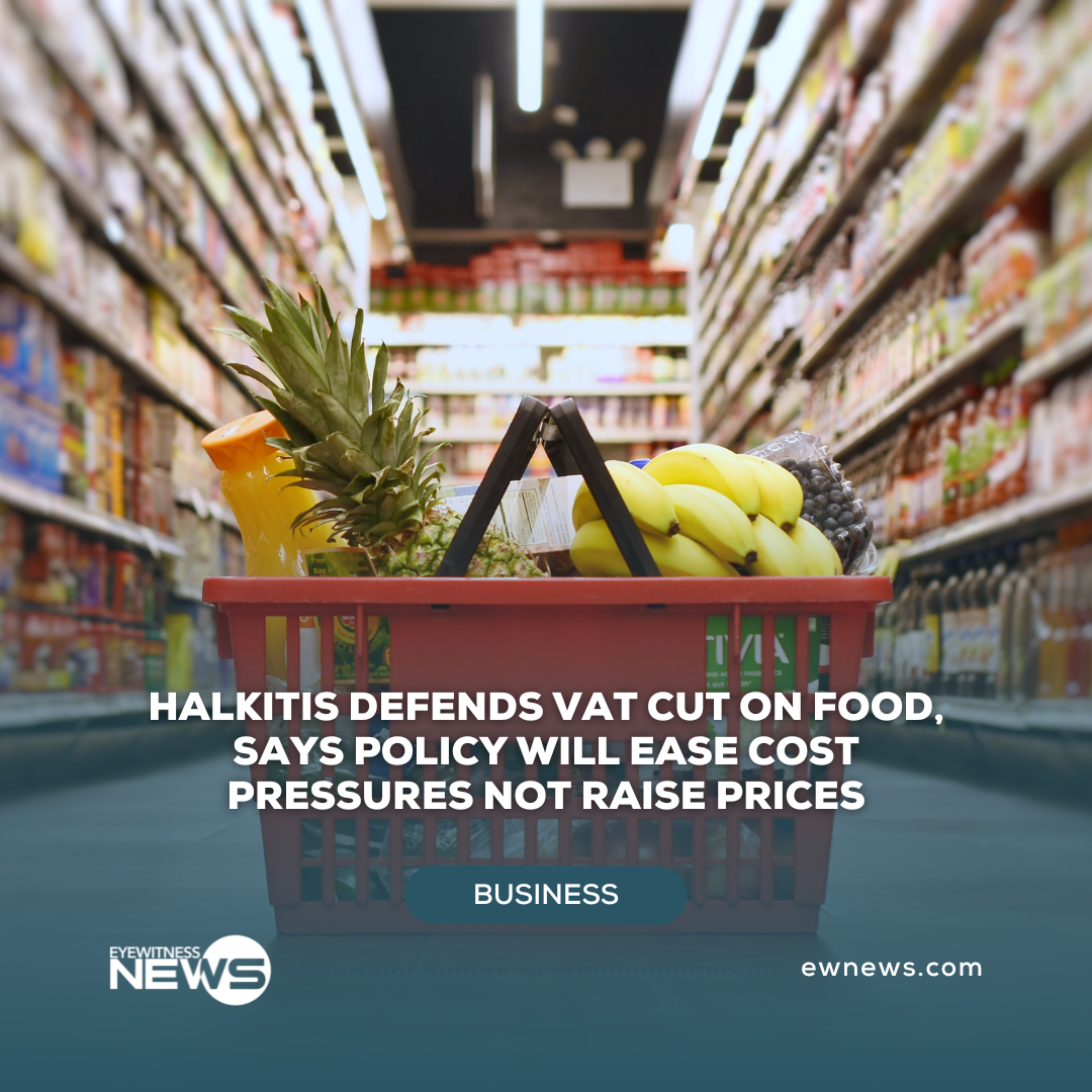 Halkitis defends VAT cut on food, says policy will ease cost pressures not raise prices