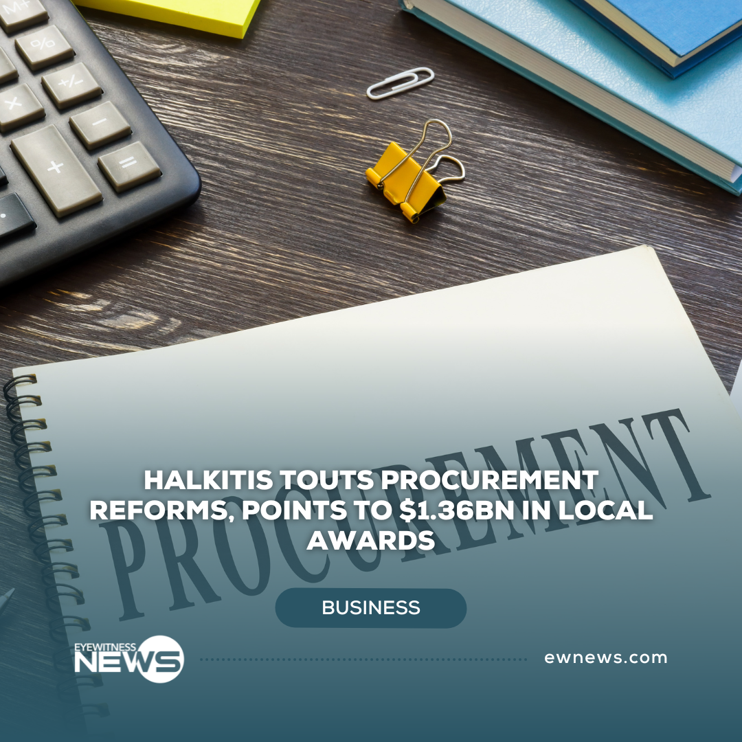 Halkitis touts procurement reforms, points to $1.36bn in local awards