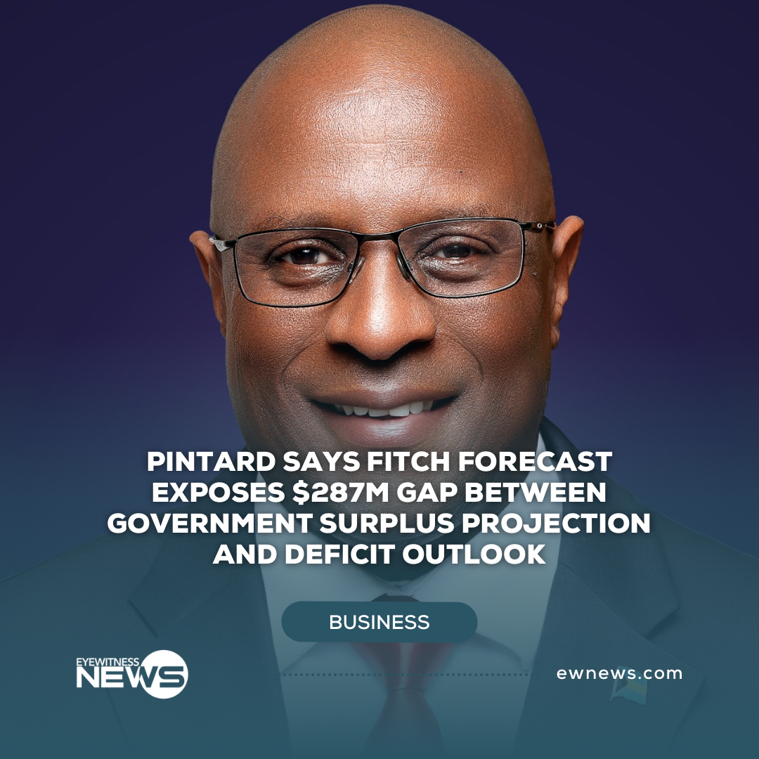 Pintard says Fitch forecast exposes $287M gap between government surplus projection and deficit outlook