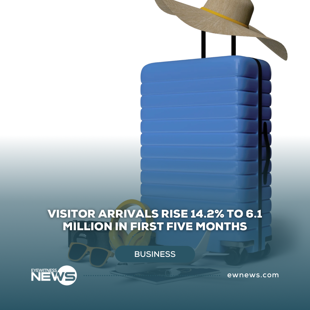 Visitor arrivals rise 14.2% to 6.1 million in first five months