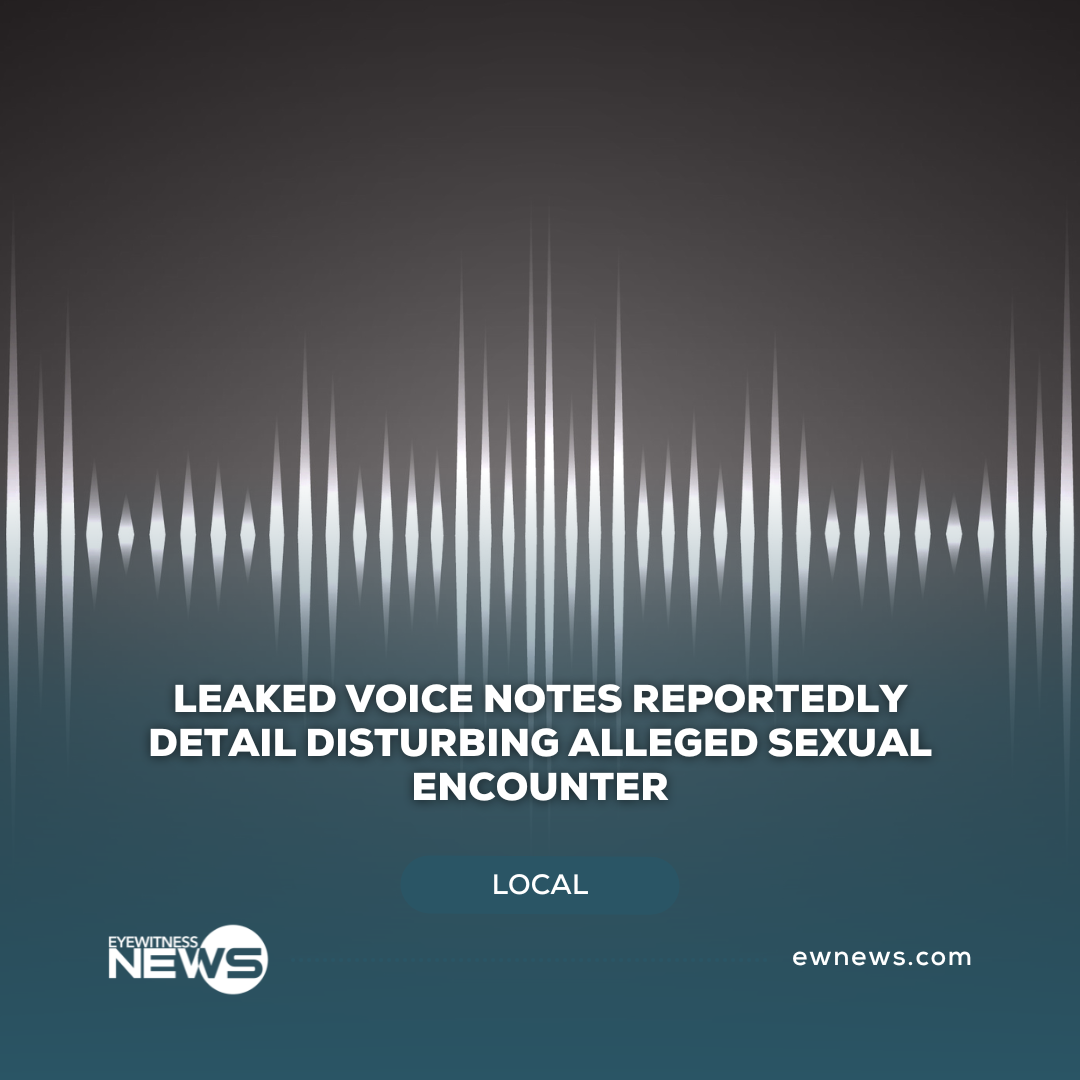 Leaked voice notes reportedly detail disturbing alleged sexual encounter