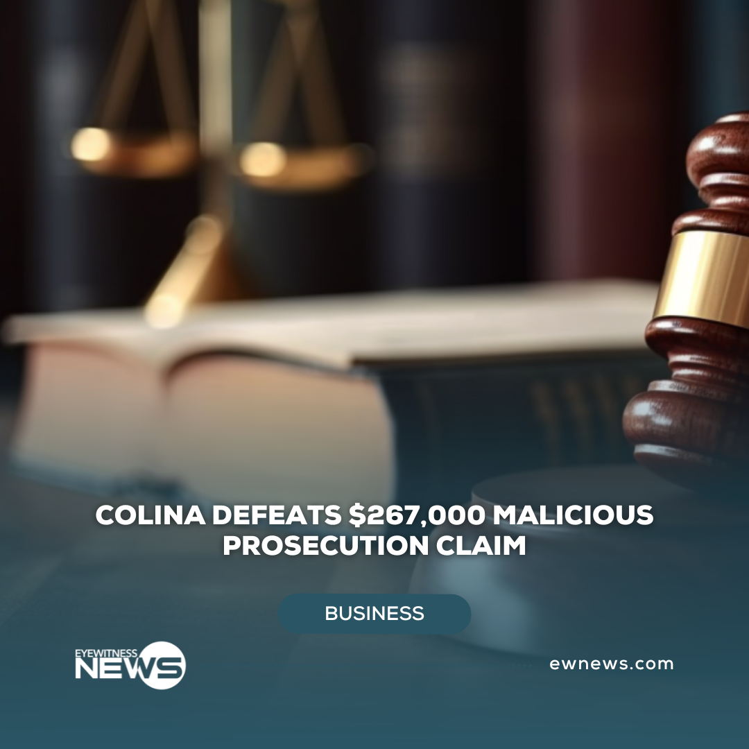 Colina defeats $267,000 malicious prosecution claim